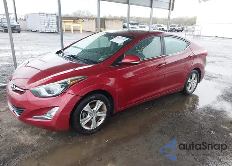 2016 Hyundai Elantra Value Edition z USA, uszkodzony, nr VIN 5NPDH4AE3GH780889